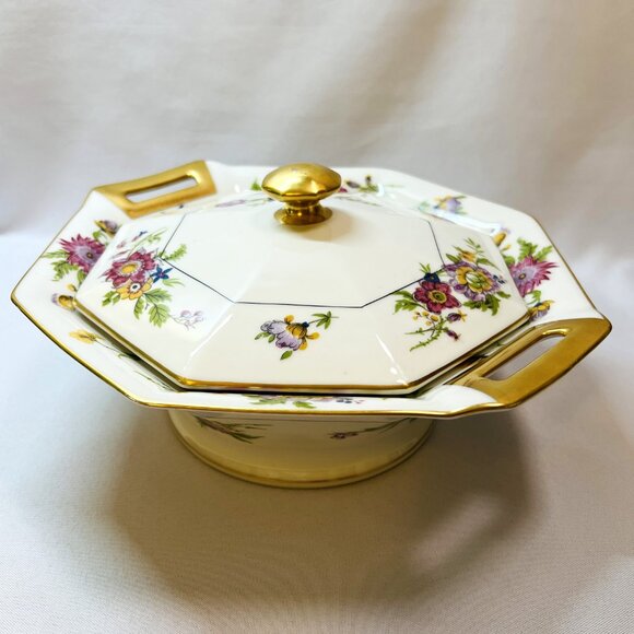 Theodore Haviland Limoges Vintage Covered Vegetable Bowl “Persia” France - Picture 10 of 11